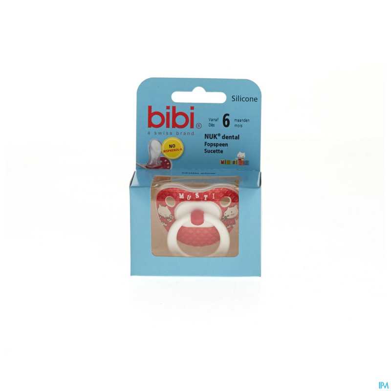 Bibi sucette lim.edition rouge 10/02 6mois