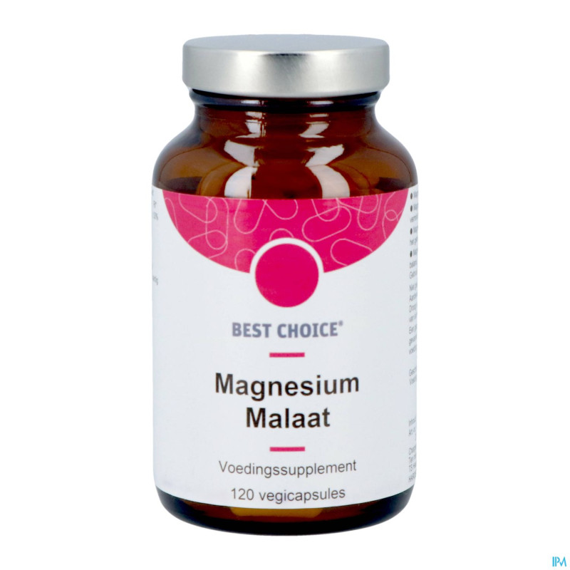 Best choice magnesiummalaat 500    v-caps 120 nl