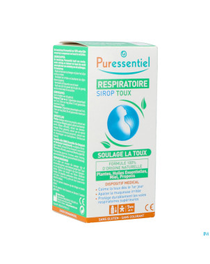 Puressentiel respiratoire sirop toux gorge   125ml