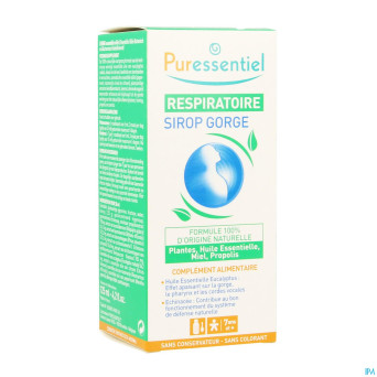 Puressentiel respiratoire sirop toux gorge   125ml