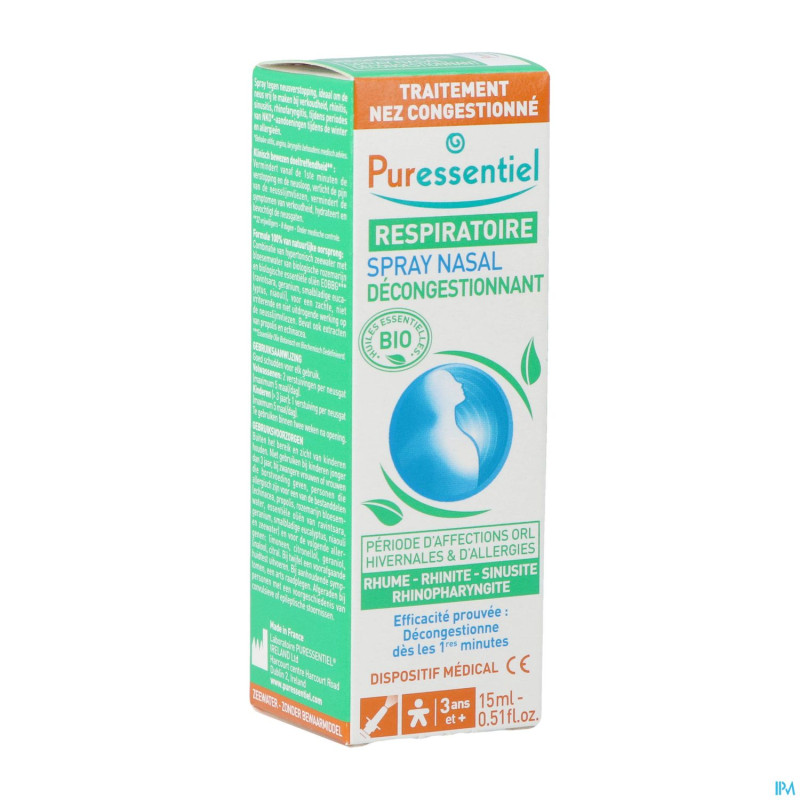 Puressentiel respiratoire spray nasal    15ml