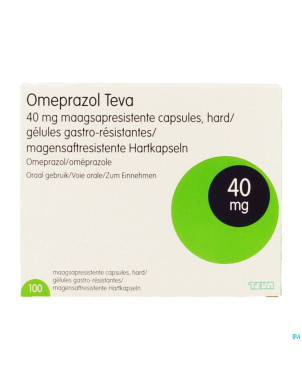 Omeprazol teva 40mg caps gastro res pilulier  100