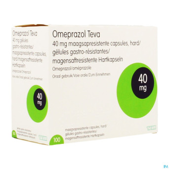 Omeprazol teva 40mg caps gastro res pilulier  100