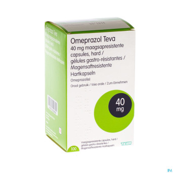 Omeprazol teva 40mg caps gastro res pilulier  100