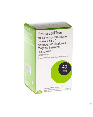 Omeprazol teva 40mg caps gastro res pilulier  100