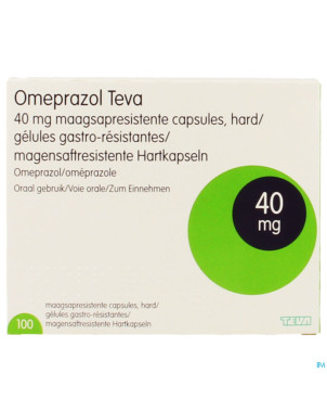 Omeprazol teva 40mg caps gastro res pilulier  100
