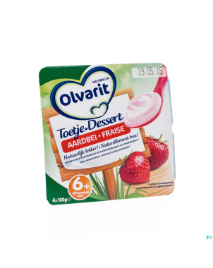 Olvarit dessert fraise  6-36m 4x100g