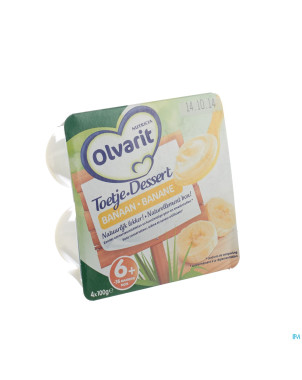 Olvarit dessert banane  6-36m 4x100g
