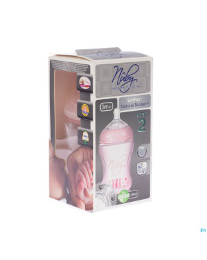 Nuby nt biberon propyl. 240ml+tetine med.3m+