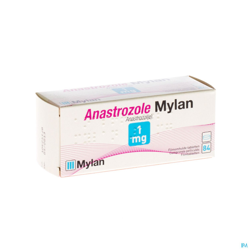 Anastrozole mylan 1 mg comp pell 84 x 1 mg