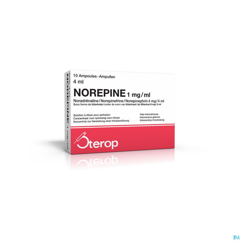Norepine 1mg/ml 4ml 10x1 ampoules