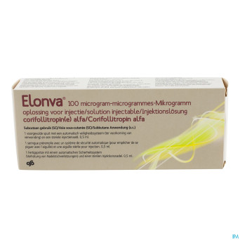 Elonva 100 mcg sol inj 1 ser prerempl 0,5 ml
