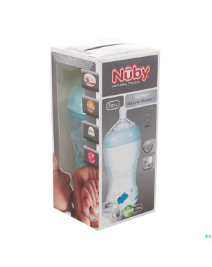 Nuby nt biberon prop. 330ml + tetine medium +3m