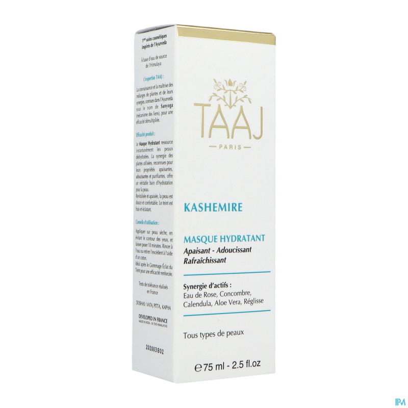 Taaj vitalite masque de l'himalaya    tube 75ml