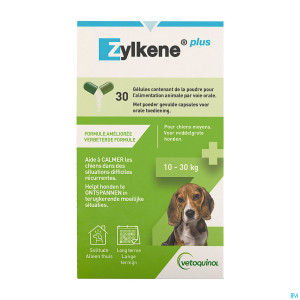 Zylkene plus chiens moyens 225mg 10-30kg caps 30