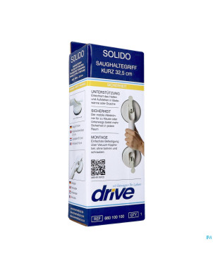 Barre murale solido sur ventouses 10cm   660100100