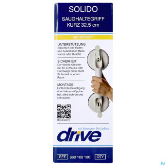 Barre murale solido sur ventouses 10cm   660100100