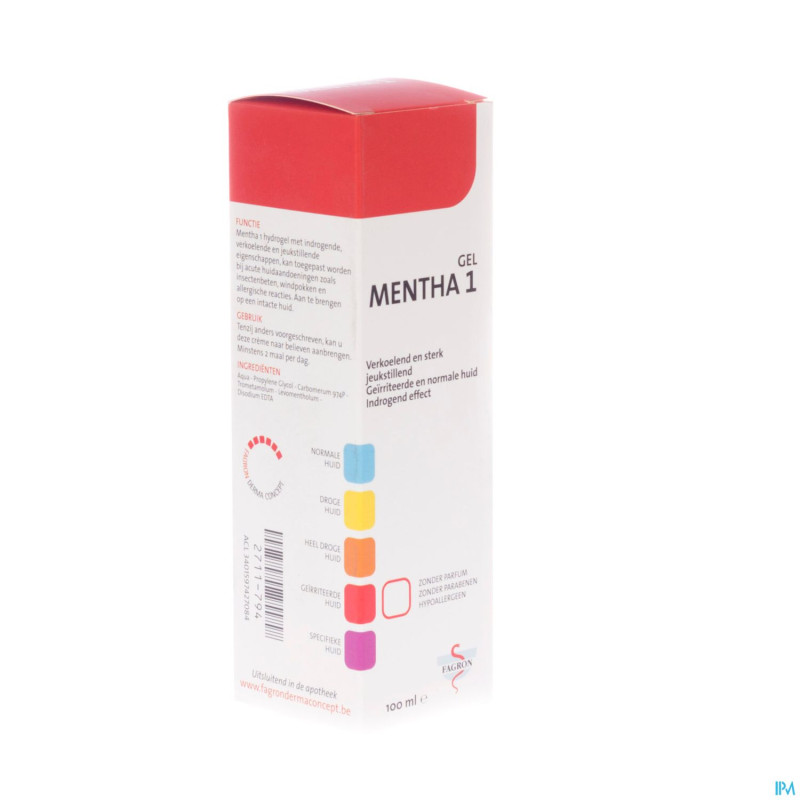 Fdc mentha 1 gel    100ml