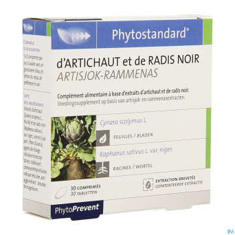 Phytostandard artichaut-radis noir comp 30 blister