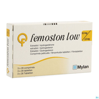 Femoston low 0,5 mg/2.5 mg comp pell 84
