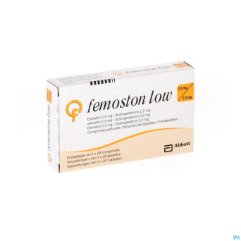 Femoston low 0,5 mg/2.5 mg comp pell 84
