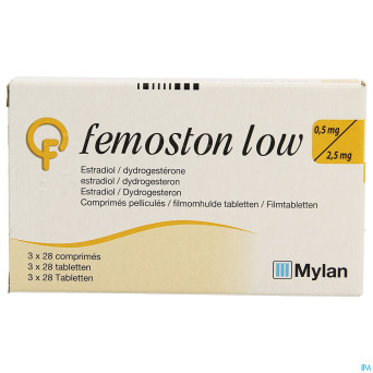 Femoston low 0,5 mg/2.5 mg comp pell 84