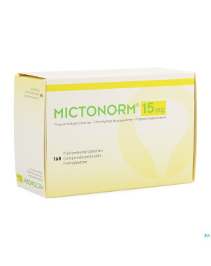 Mictonorm 15mg comp enrobe 168