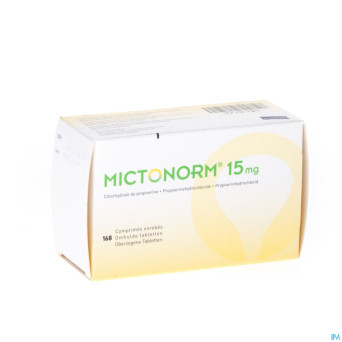 Mictonorm 15mg comp enrobe 168