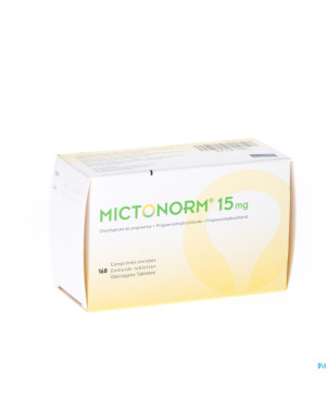 Mictonorm 15mg comp enrobe 168