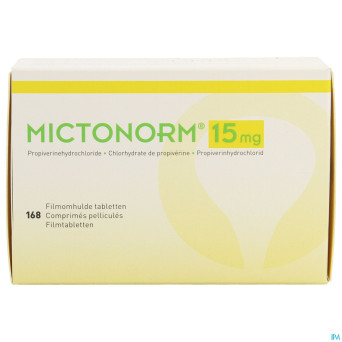 Mictonorm 15mg comp enrobe 168