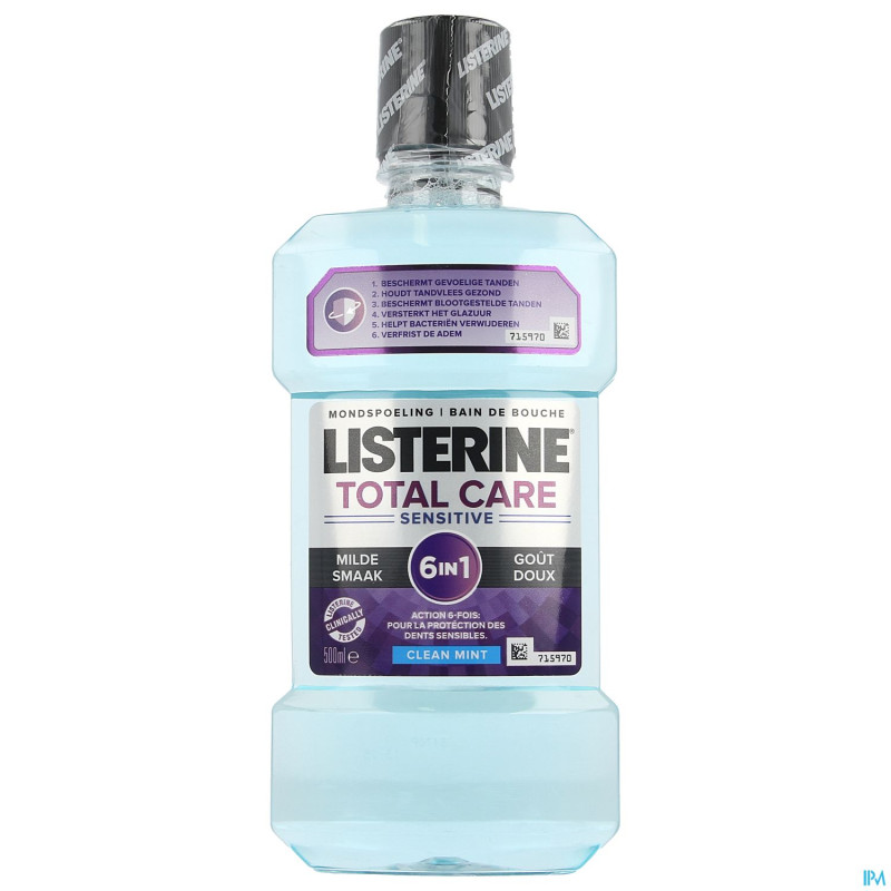 Listerine total care sensitive 500ml cfr 4291209