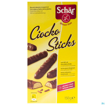 Schar biscuit enr. choco s/glut. 150g 6544 revogan