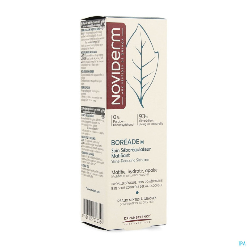 Noviderm boreade m soin seboregul. matif. cr  40ml