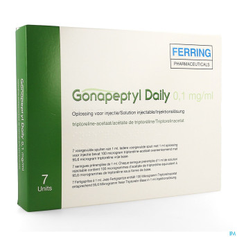 Gonapeptyl daily 0,1mg/ml sol inj pre remplie 7
