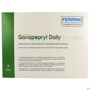 Gonapeptyl daily 0,1mg/ml sol inj pre remplie 7