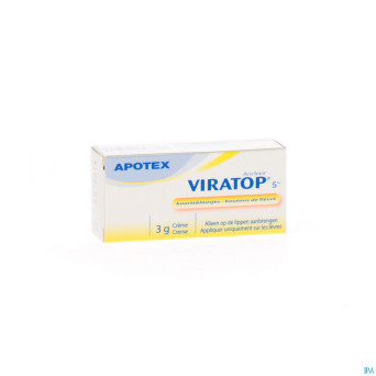 Viratop apotex 5 % creme 3 g