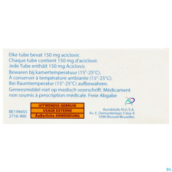 Viratop apotex 5 % creme 3 g