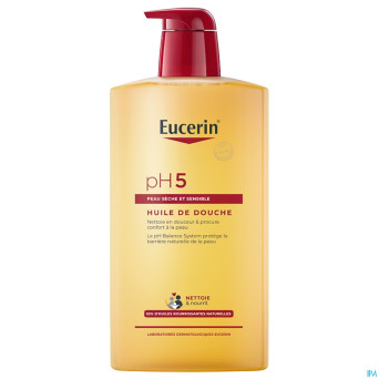 Eucerin ph5 peau sensible huile de douche 1000ml