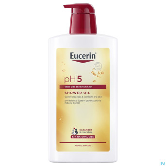 Eucerin ph5 peau sensible huile de douche 1000ml