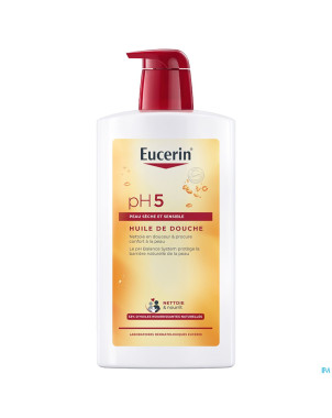 Eucerin ph5 peau sensible huile de douche 1000ml