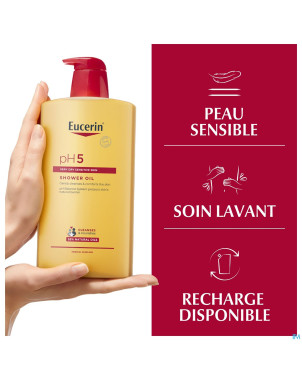 Eucerin ph5 peau sensible huile de douche 1000ml