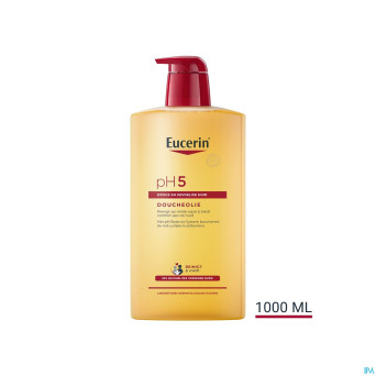 Eucerin ph5 peau sensible huile de douche 1000ml