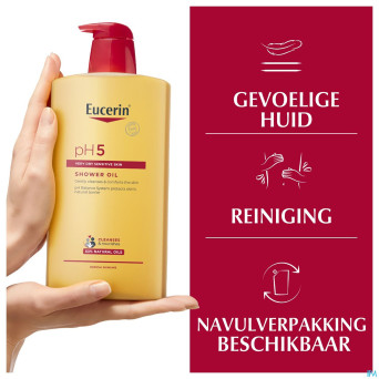 Eucerin ph5 peau sensible huile de douche 1000ml