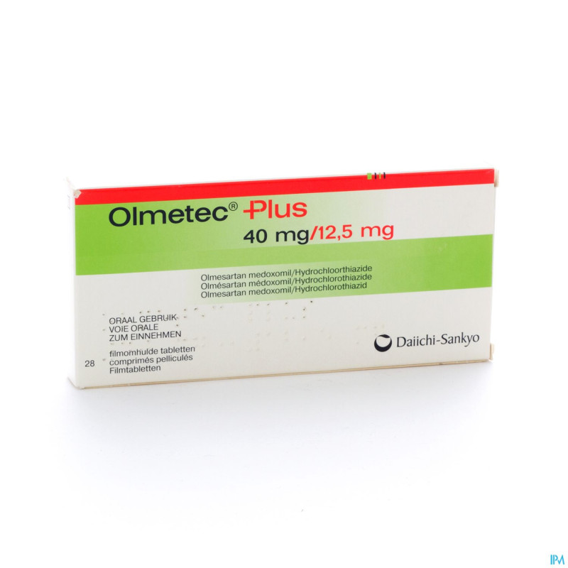 Olmetec plus 40 mg/12,5 mg comp pell 28