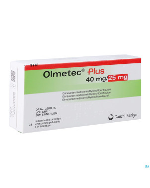 Olmetec plus 40 mg/25 mg comp pell 28