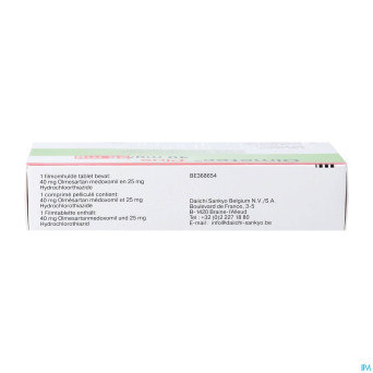 Olmetec plus 40 mg/25 mg comp pell 98