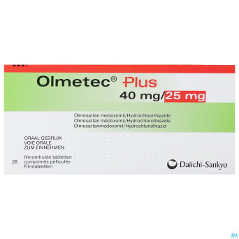 Olmetec plus 40 mg/25 mg comp pell 98