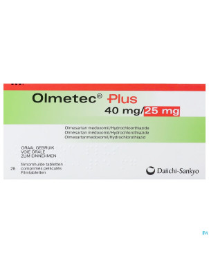 Olmetec plus 40 mg/25 mg comp pell 98
