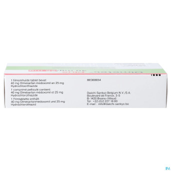 Olmetec plus 40 mg/25 mg comp pell 98