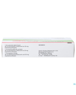 Olmetec plus 40 mg/25 mg comp pell 98